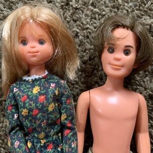 Vintage 1973 Sunshine Family Dolls